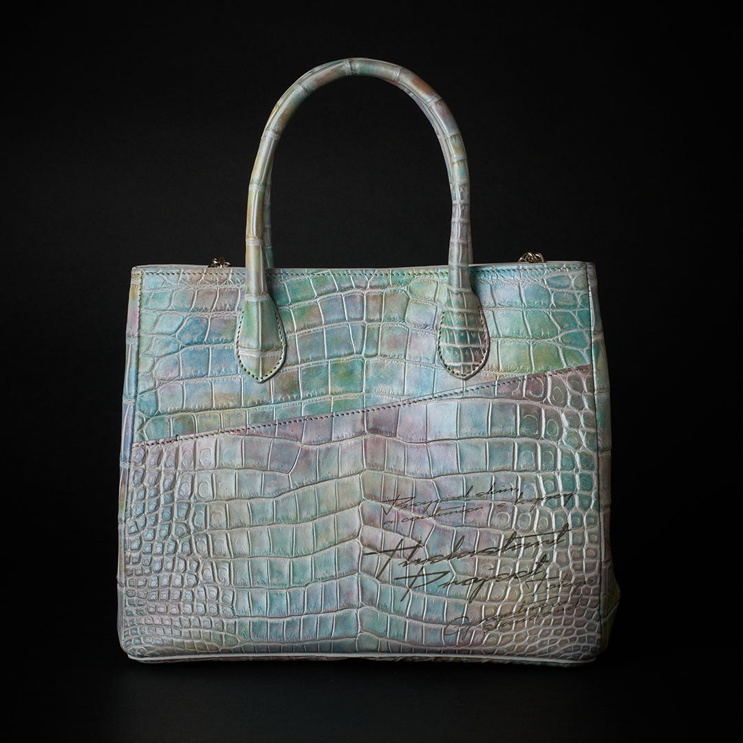 PREMIUM CROCO LOUNGE TOTE MAESTRO"雲彩”
