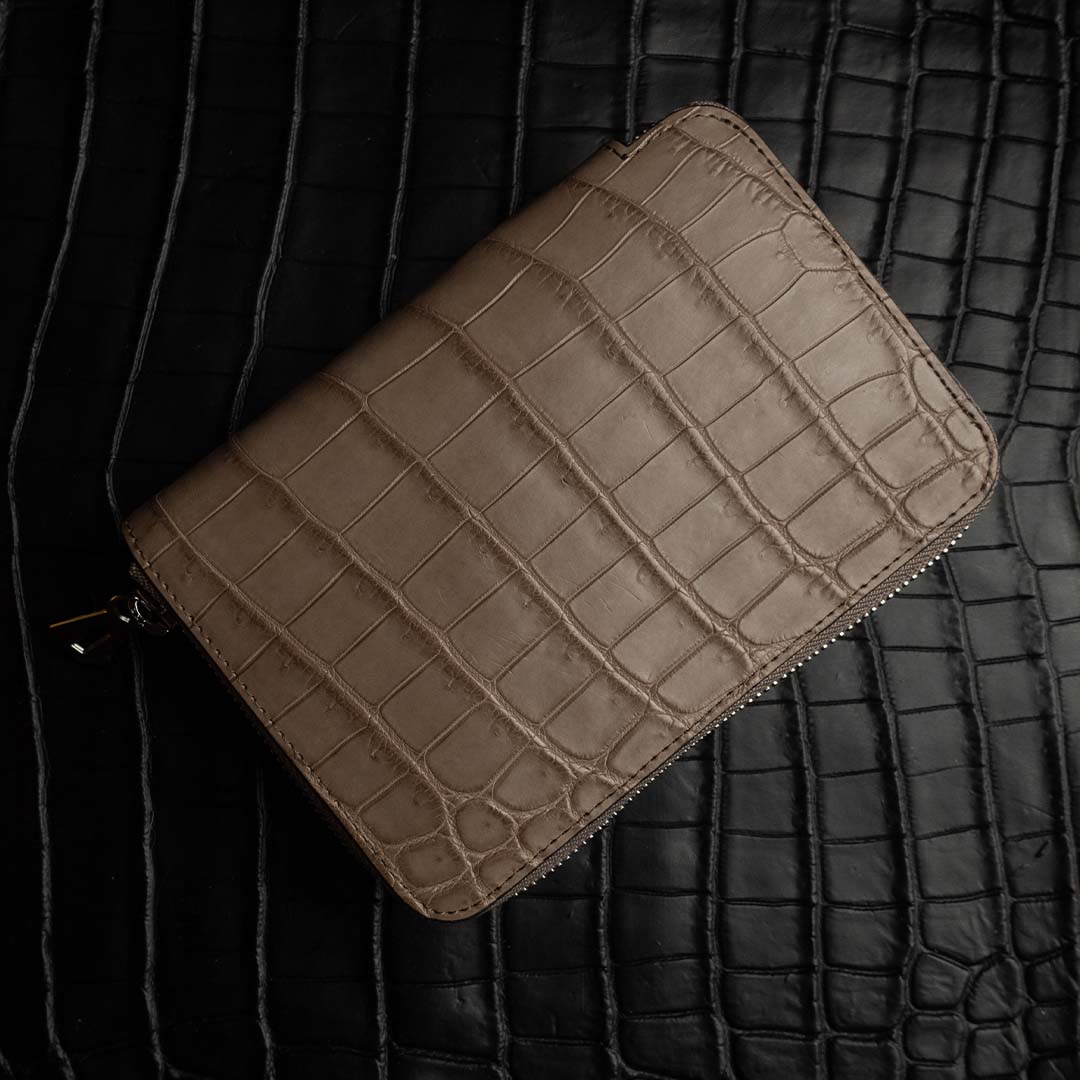 ITTI財布 CRISTY STUFFING MID WLT .5 / CROCO TAUPE クロコダイル財布