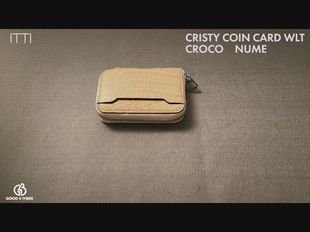 CRISTY COIN CARD WLT / NUME CROCO